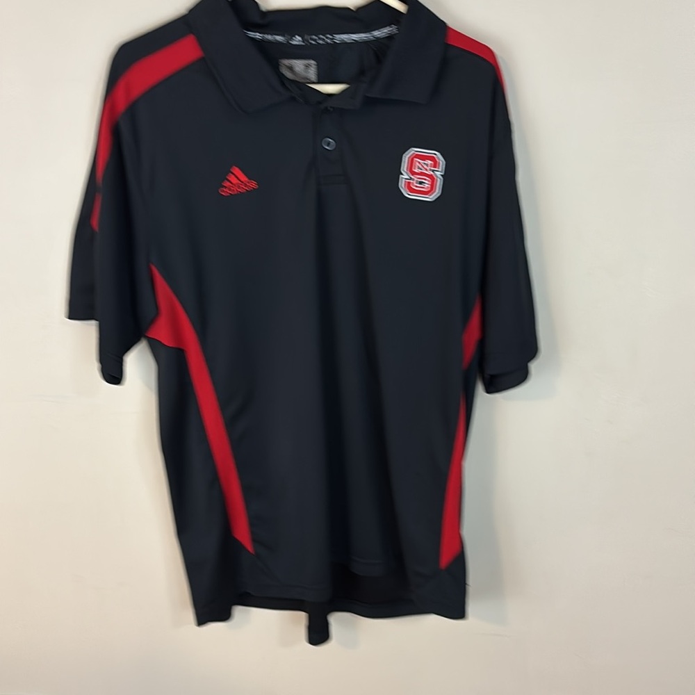 Adidas NC State Wolfpack Climalite Polo Shirt Size XL